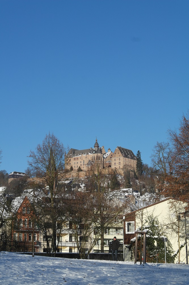 ein prächtiger Blick aufs Marburg Landgrafenschloß